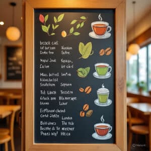 Tea Café Menu